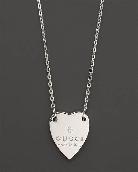 gucci heart toggle necklace|Gucci engraved heart necklace.